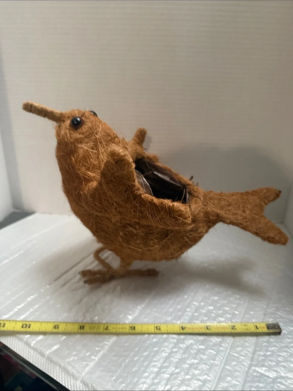 Danish Natural Rustic Twig BIRD Nest Planter Kiwi Farmhouse Cute Handmade Woven.